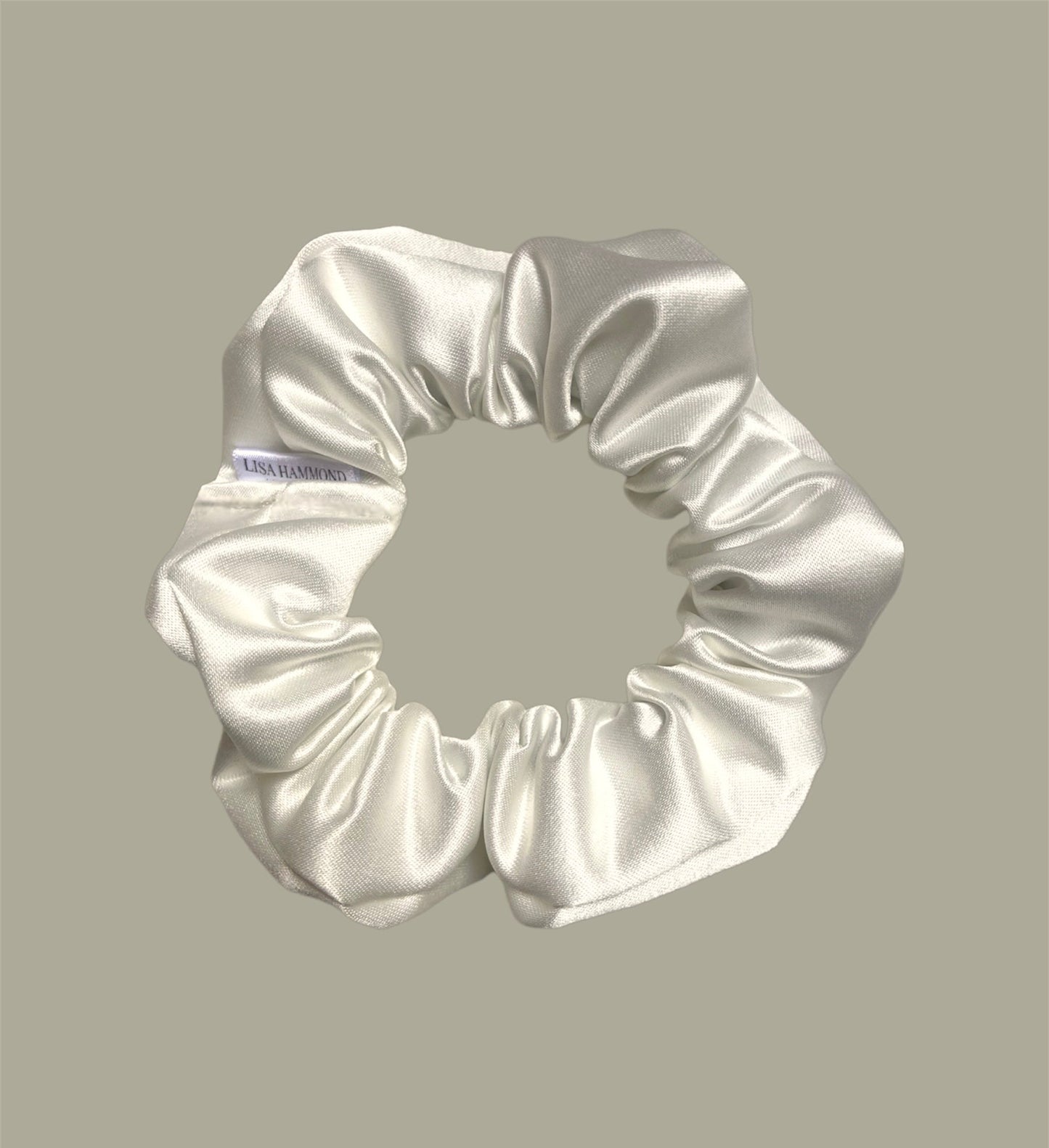 Ivy Duchess Satin Ivory Scrunchie