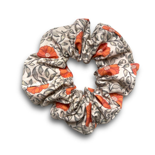 Poppy Floral Scrunchie