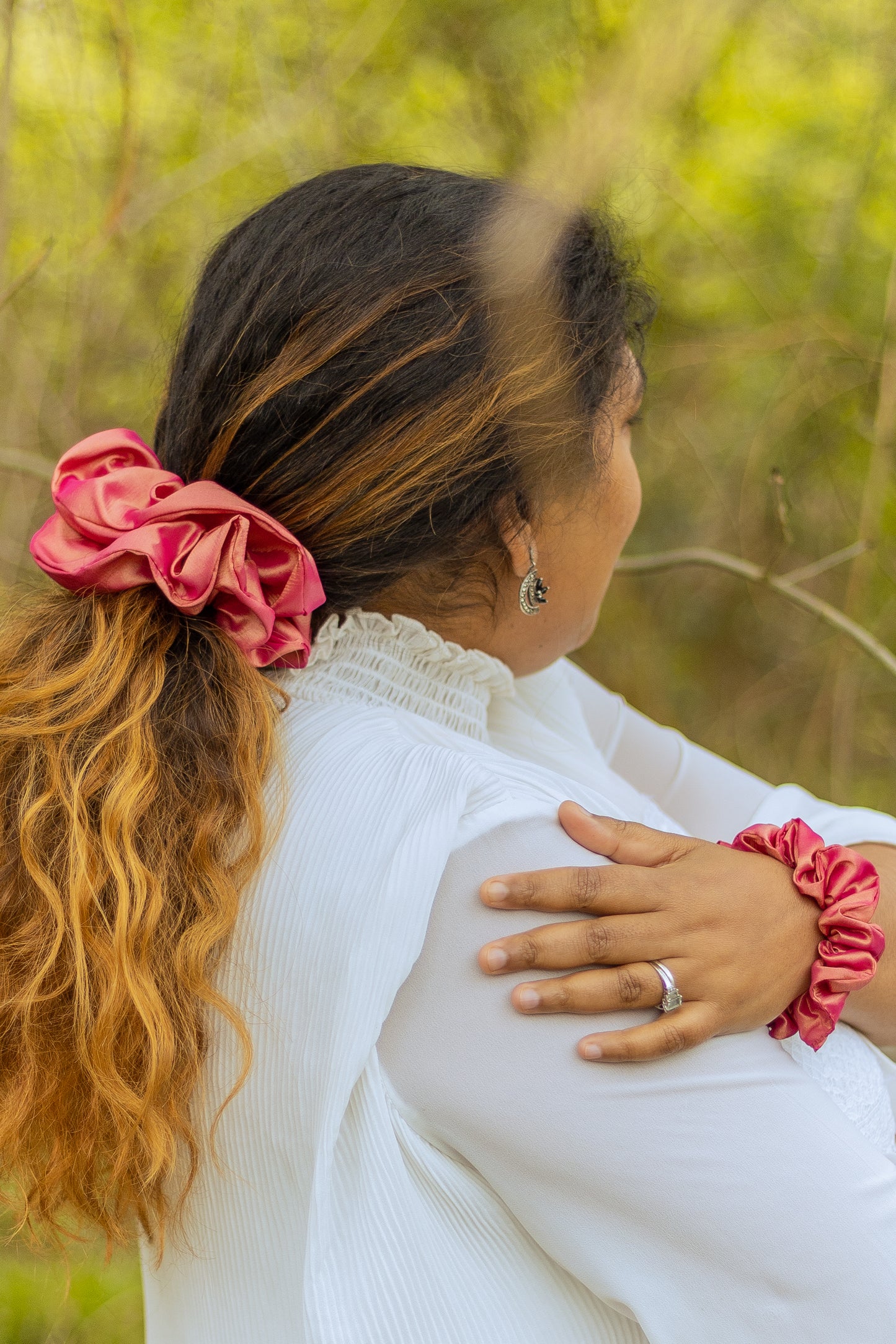 Beatrice Jumbo Taffeta Scrunchie