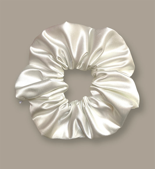 Ivy Duchess Satin Ivory Scrunchie