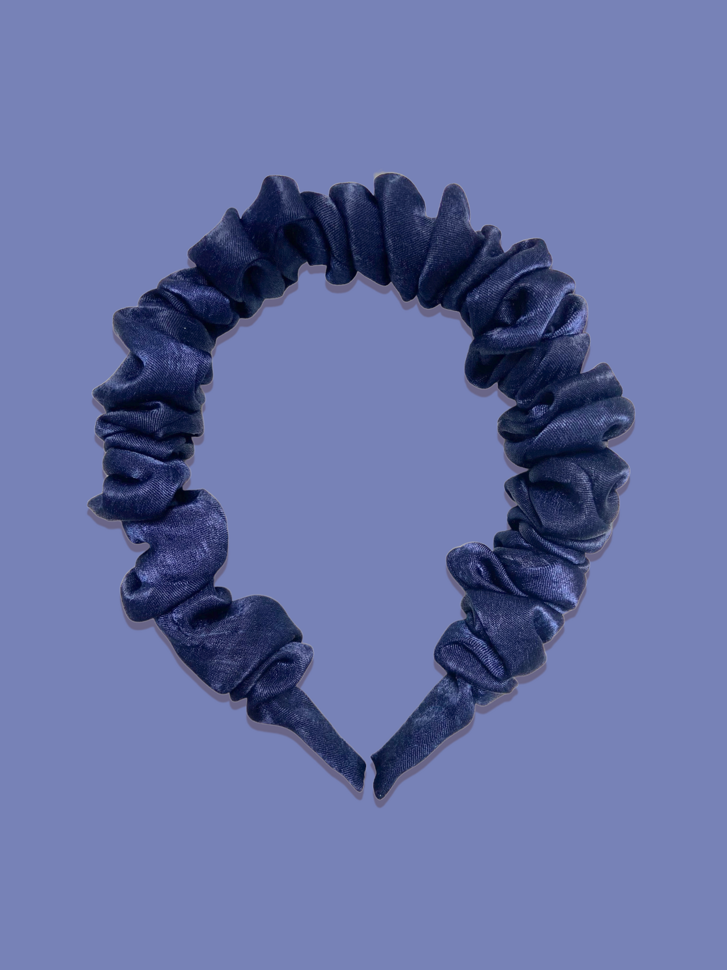 Eliza Satin Velvet Scrunchie Headband