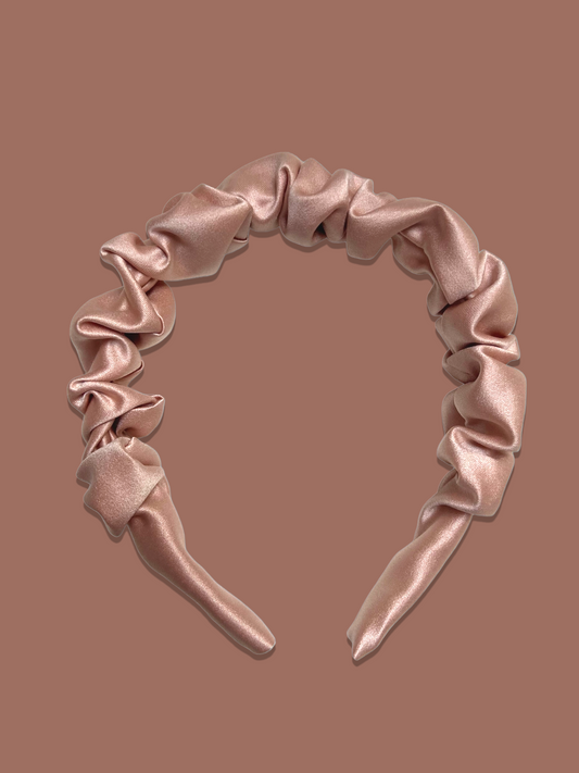 Thea Duchess Satin Scrunchie Headband