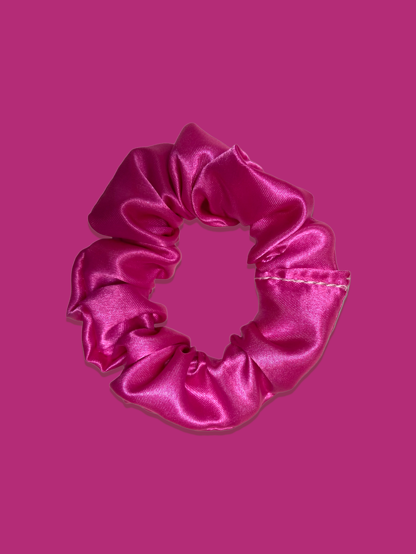 Pink lemonade mini satin scrunchie (twin pack)